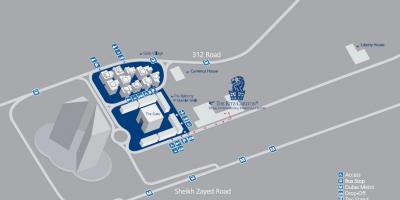 Дубай DIFC газрын зураг
