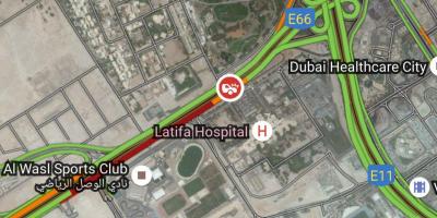 Latifa эмнэлэг Дубай байршил газрын зураг