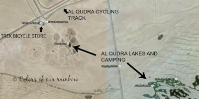 Аль Qudra Нуур байршил газрын зураг