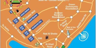 Регби Дубай байршил газрын зураг