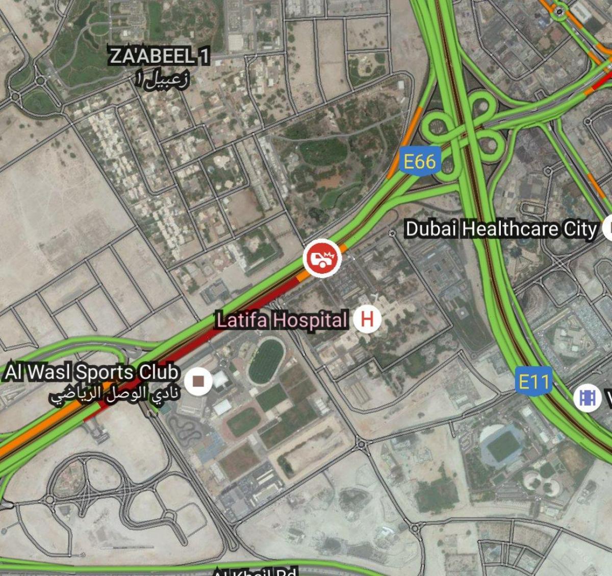 latifa эмнэлэг Дубай байршил газрын зураг