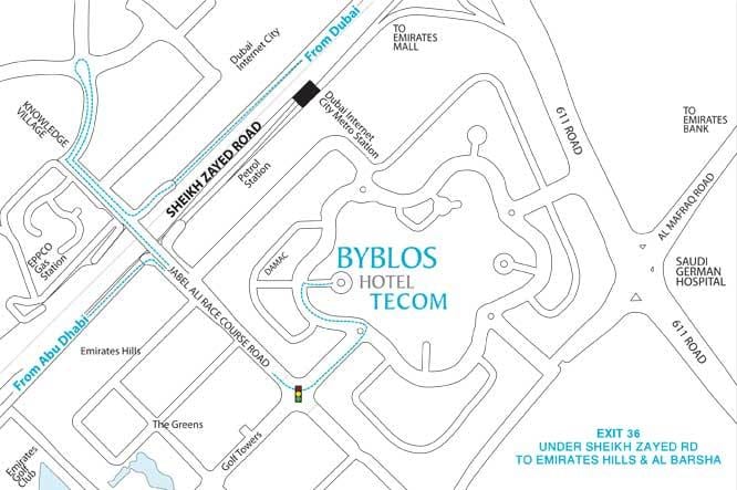 Дубай Tecom газрын зураг