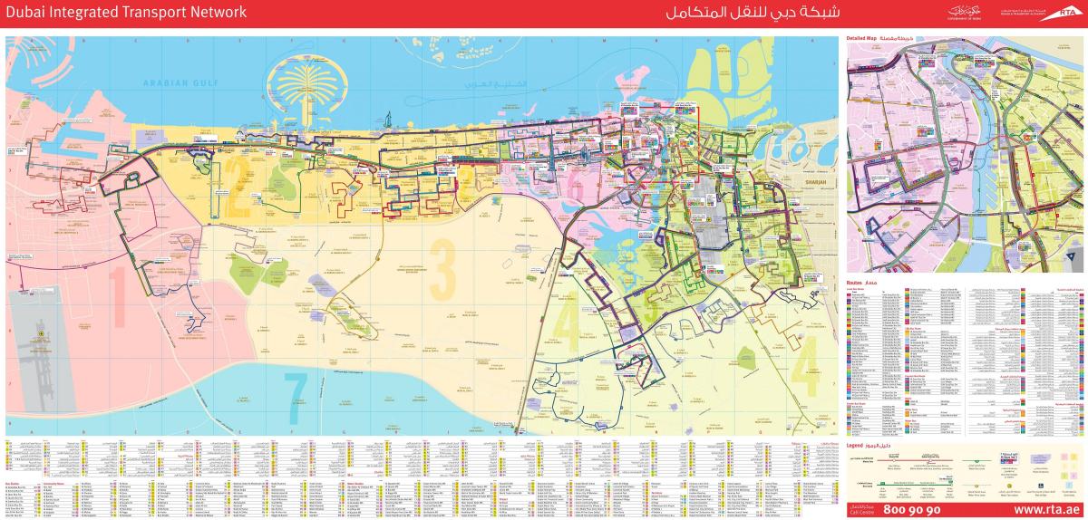 Дубай автобусны маршрут, газрын зураг