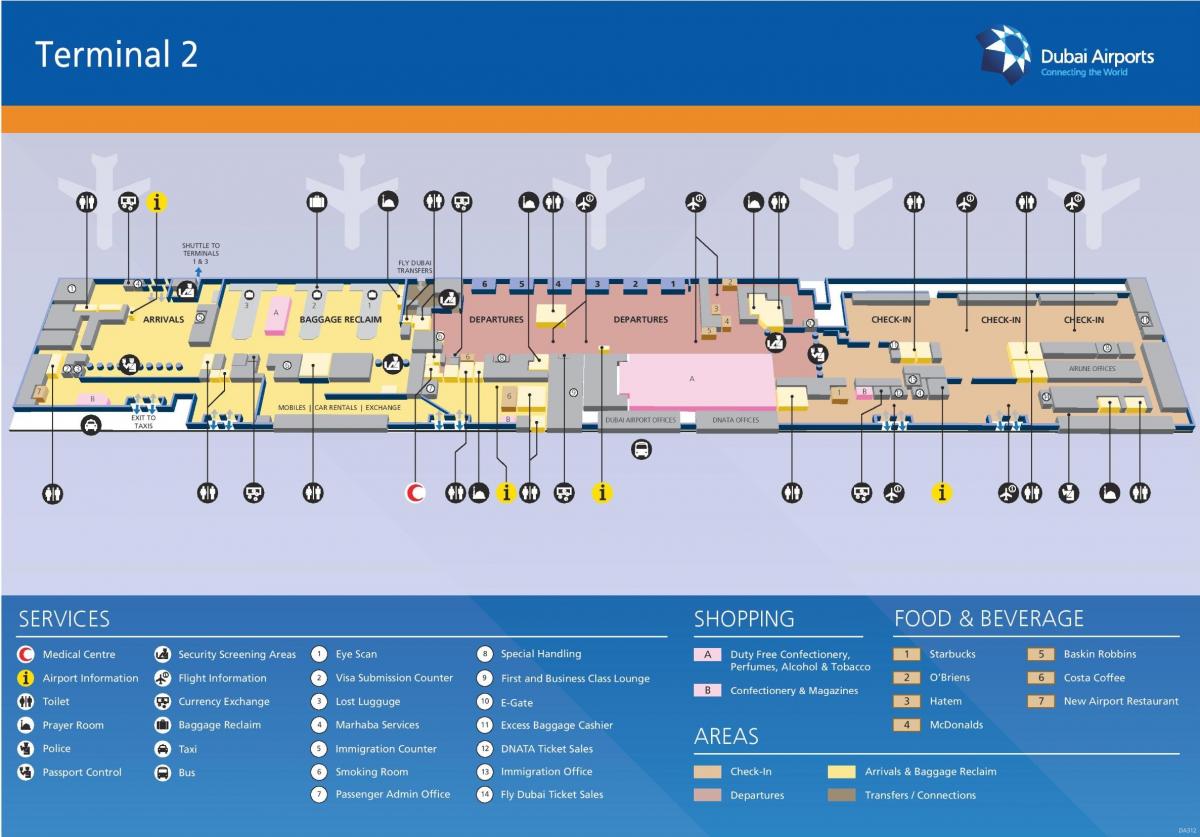 Дубай терминал 2 газрын зураг