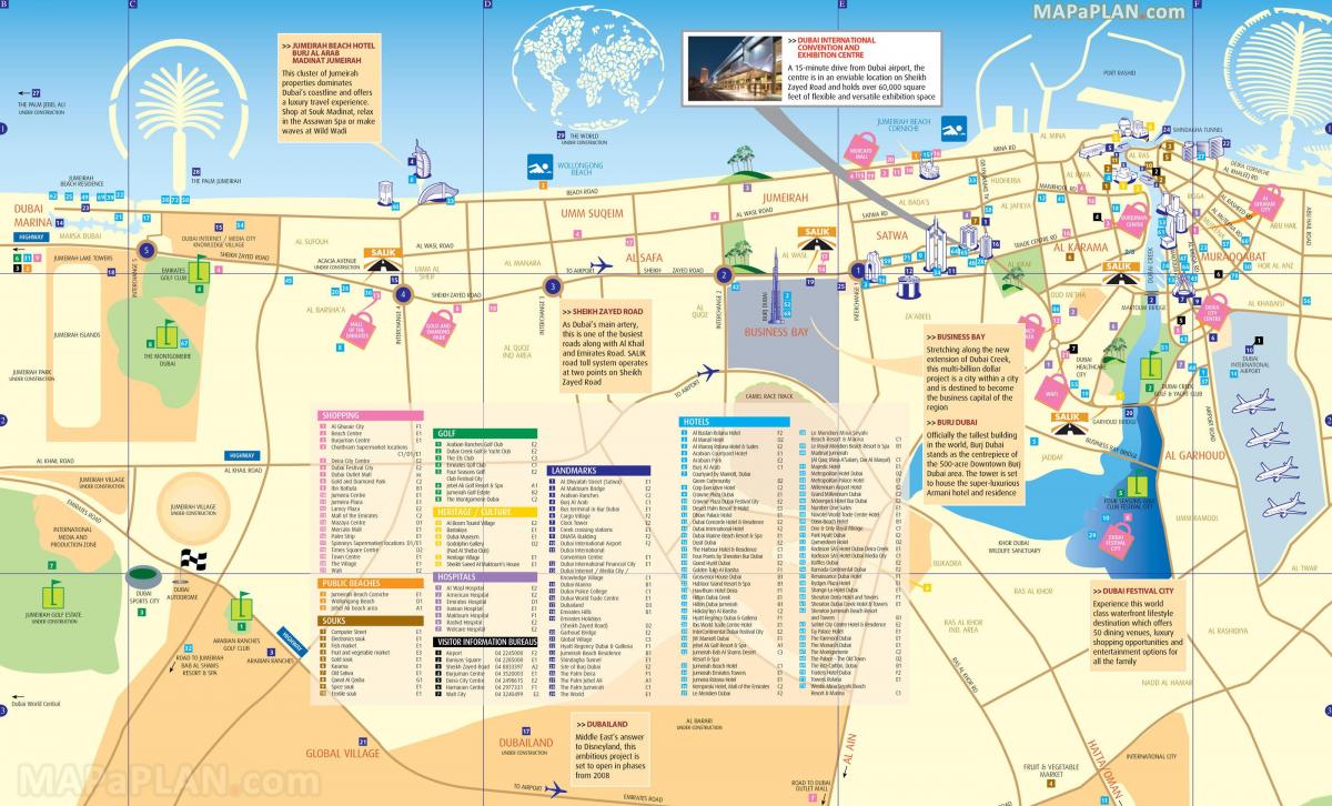 аялал жуулчлалын газрын зураг Дубай