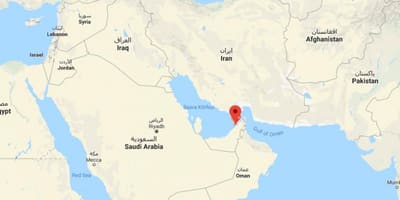 Дубай дэлхийн газрын зураг дээр байршил