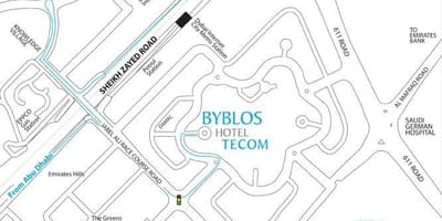 Дубай Tecom газрын зураг
